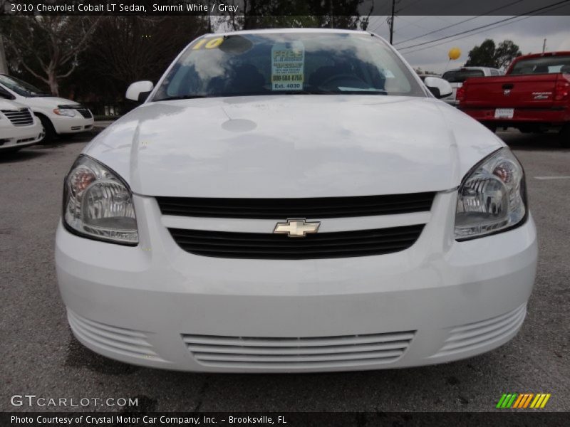 Summit White / Gray 2010 Chevrolet Cobalt LT Sedan