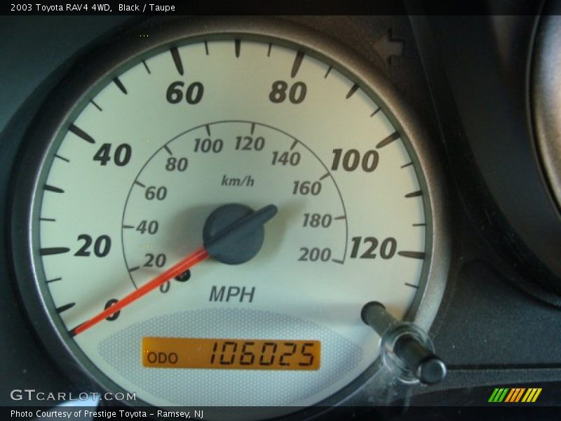 Black / Taupe 2003 Toyota RAV4 4WD