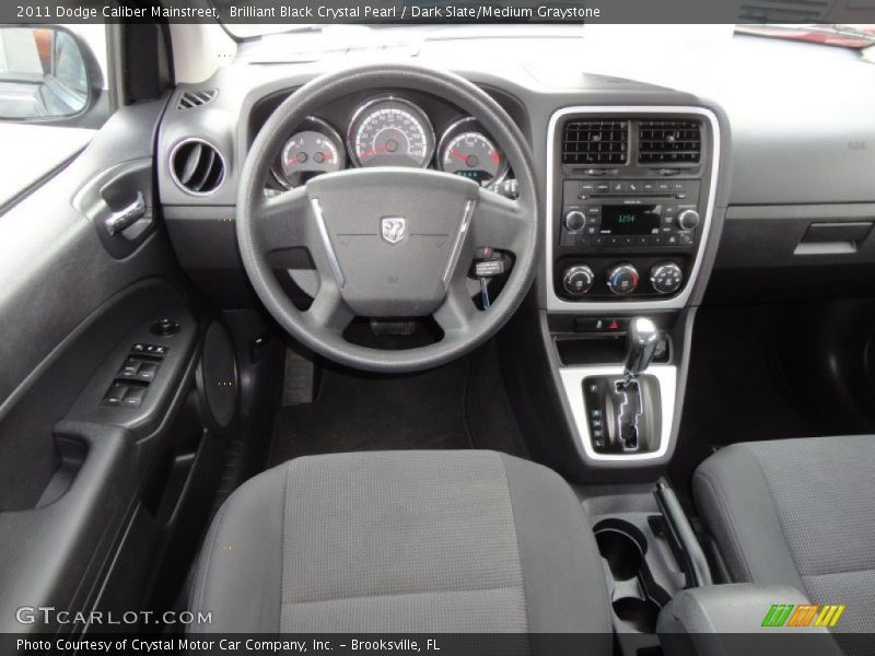 Brilliant Black Crystal Pearl / Dark Slate/Medium Graystone 2011 Dodge Caliber Mainstreet