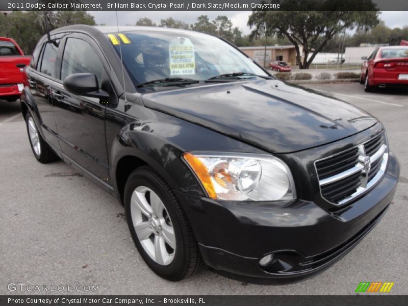Brilliant Black Crystal Pearl / Dark Slate/Medium Graystone 2011 Dodge Caliber Mainstreet