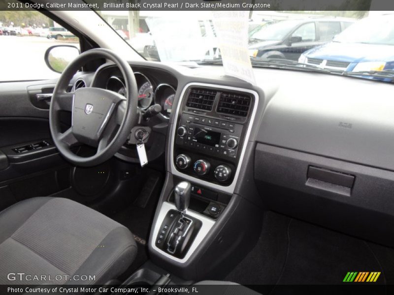 Brilliant Black Crystal Pearl / Dark Slate/Medium Graystone 2011 Dodge Caliber Mainstreet