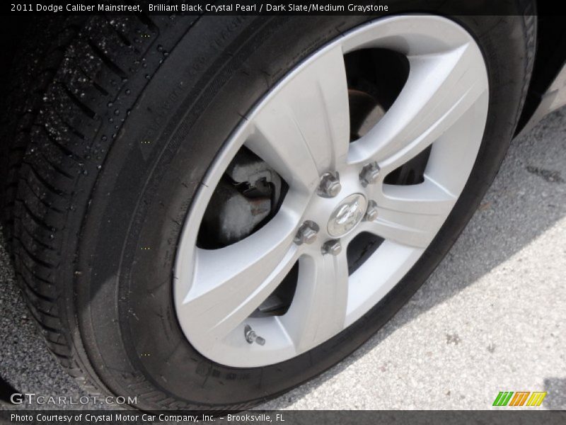 Brilliant Black Crystal Pearl / Dark Slate/Medium Graystone 2011 Dodge Caliber Mainstreet