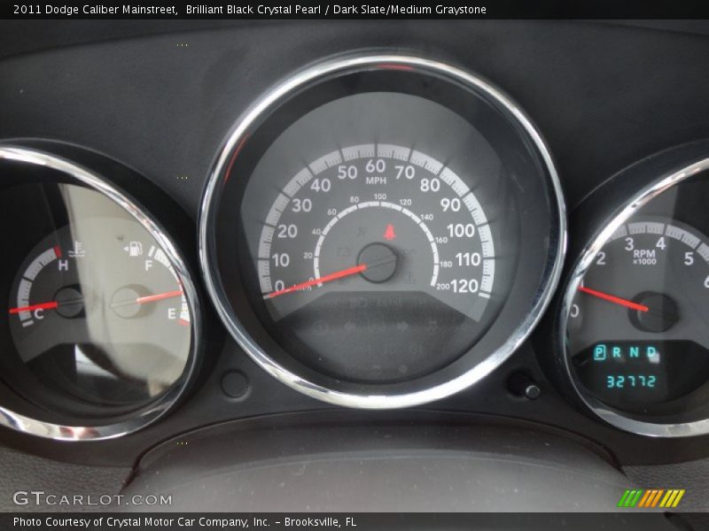 Brilliant Black Crystal Pearl / Dark Slate/Medium Graystone 2011 Dodge Caliber Mainstreet