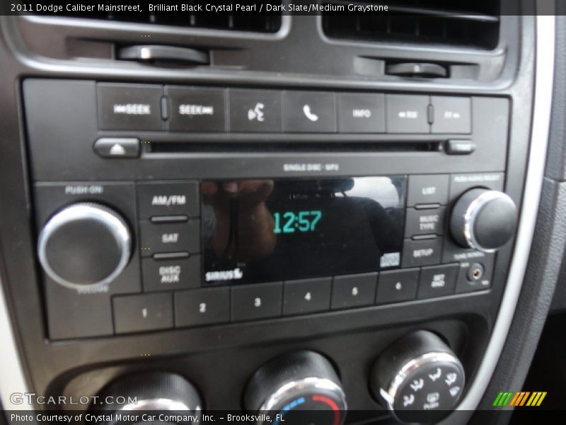Brilliant Black Crystal Pearl / Dark Slate/Medium Graystone 2011 Dodge Caliber Mainstreet