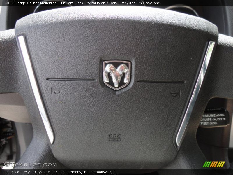 Brilliant Black Crystal Pearl / Dark Slate/Medium Graystone 2011 Dodge Caliber Mainstreet
