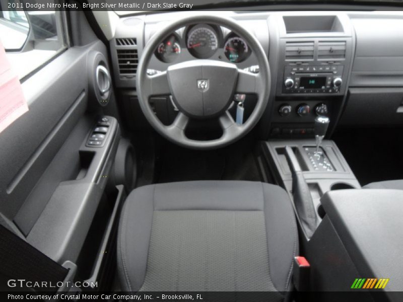 Bright Silver Metallic / Dark Slate Gray 2011 Dodge Nitro Heat