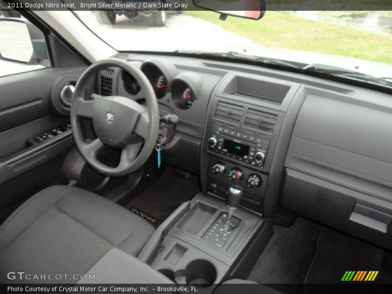 Bright Silver Metallic / Dark Slate Gray 2011 Dodge Nitro Heat