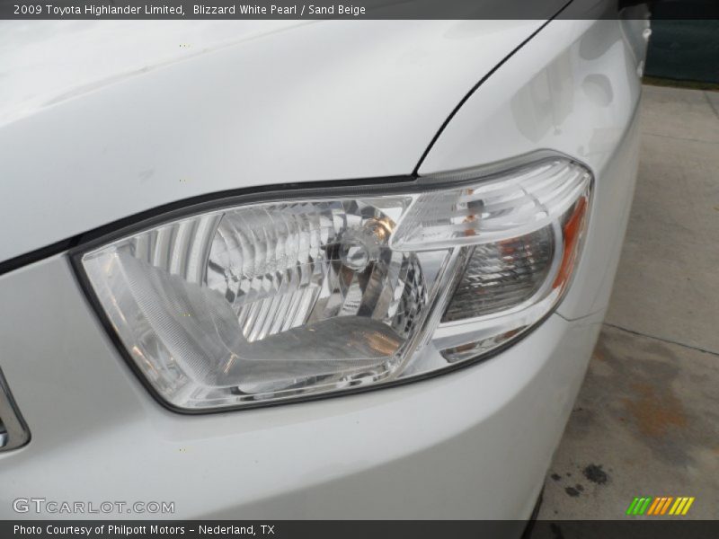 Blizzard White Pearl / Sand Beige 2009 Toyota Highlander Limited