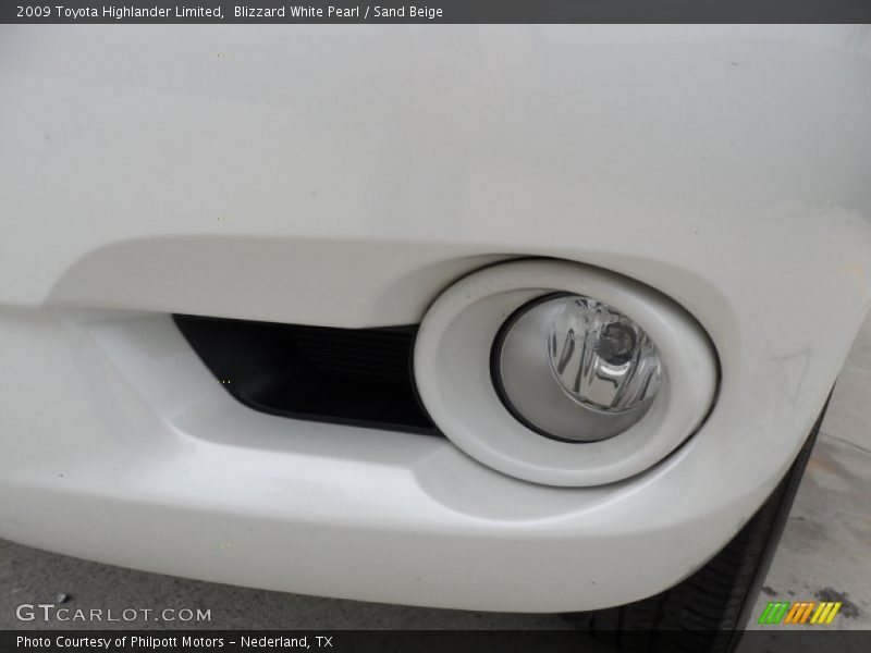 Blizzard White Pearl / Sand Beige 2009 Toyota Highlander Limited