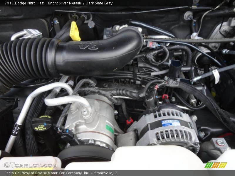 Bright Silver Metallic / Dark Slate Gray 2011 Dodge Nitro Heat