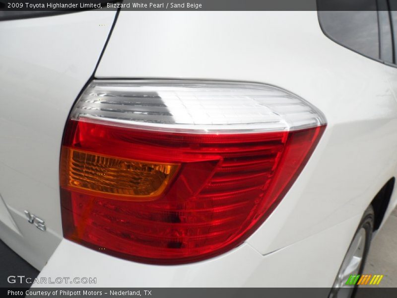 Blizzard White Pearl / Sand Beige 2009 Toyota Highlander Limited