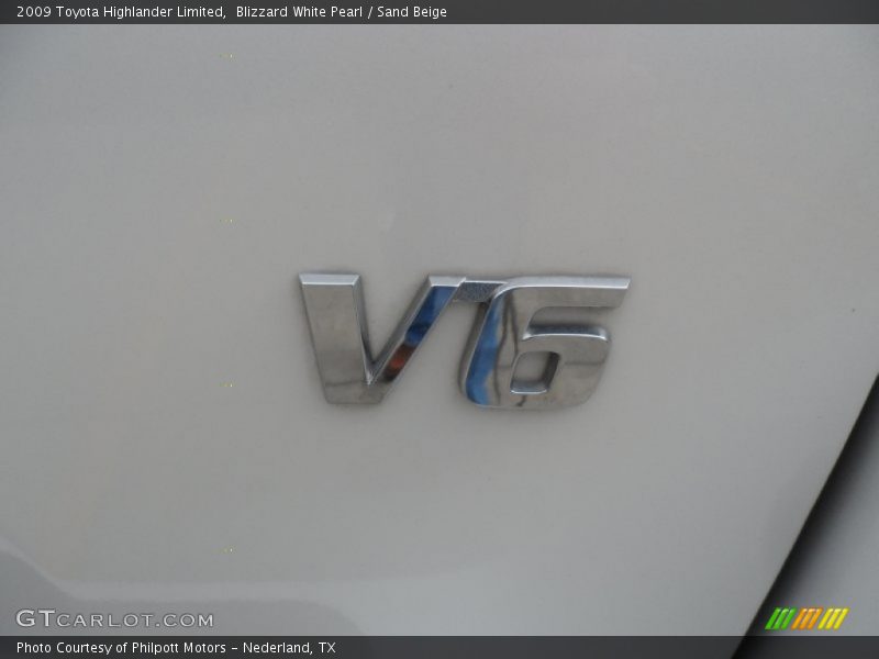 Blizzard White Pearl / Sand Beige 2009 Toyota Highlander Limited