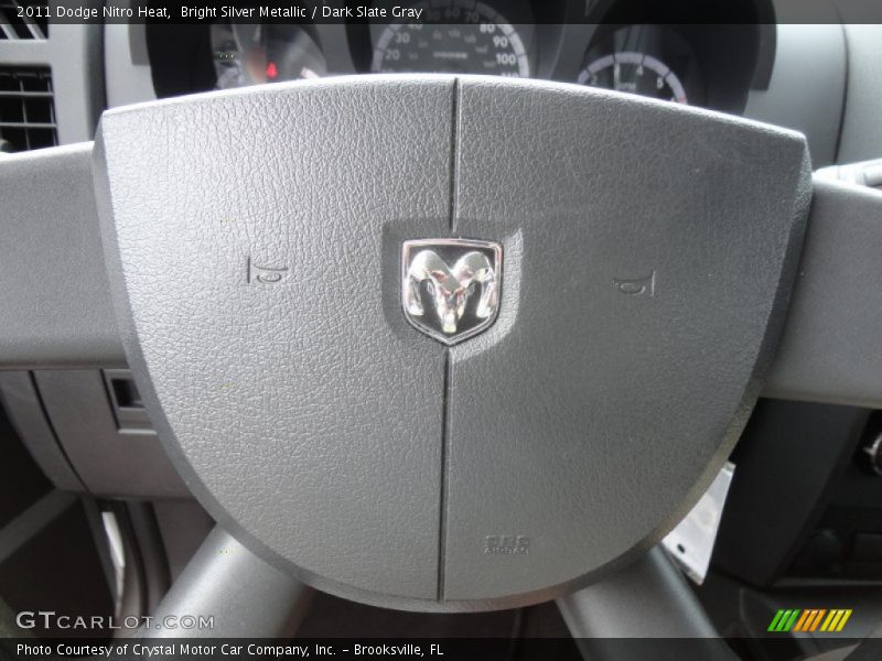 Bright Silver Metallic / Dark Slate Gray 2011 Dodge Nitro Heat