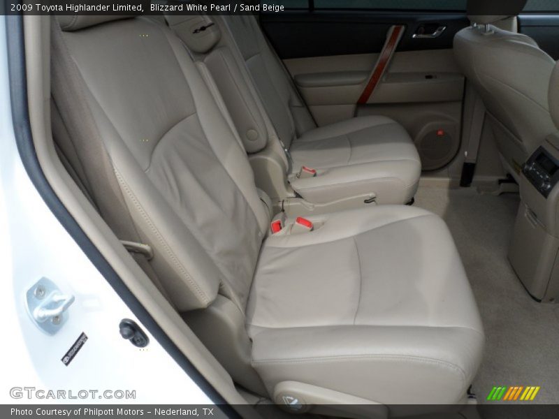 Blizzard White Pearl / Sand Beige 2009 Toyota Highlander Limited