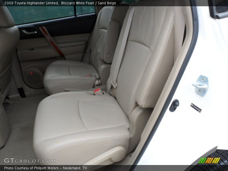 Blizzard White Pearl / Sand Beige 2009 Toyota Highlander Limited
