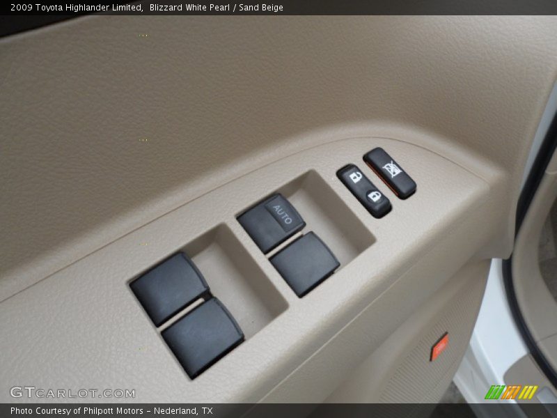 Blizzard White Pearl / Sand Beige 2009 Toyota Highlander Limited