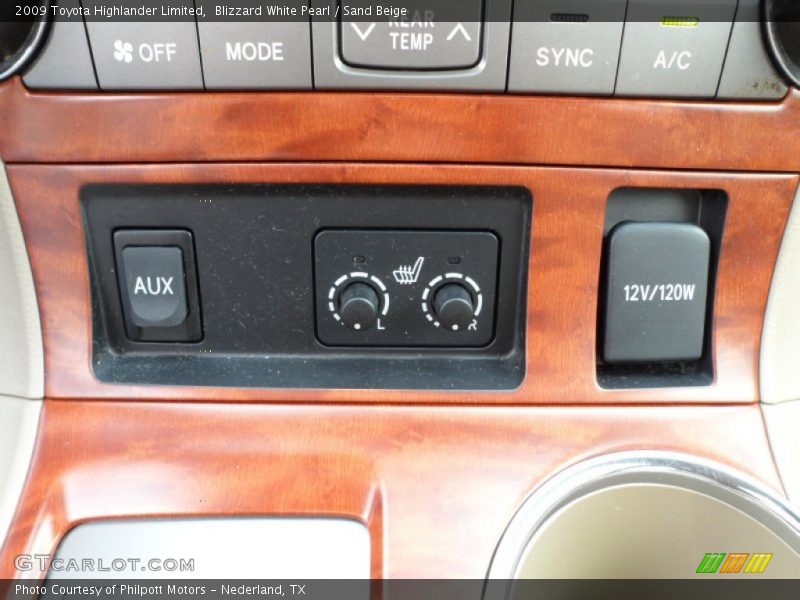 Blizzard White Pearl / Sand Beige 2009 Toyota Highlander Limited