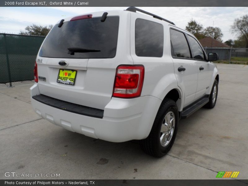 Oxford White / Camel 2008 Ford Escape XLT