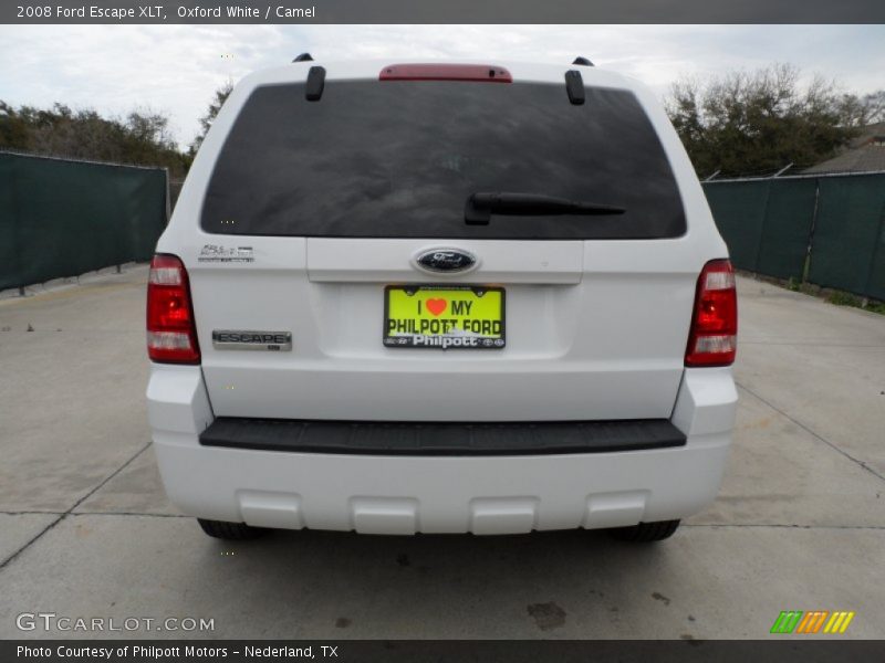 Oxford White / Camel 2008 Ford Escape XLT