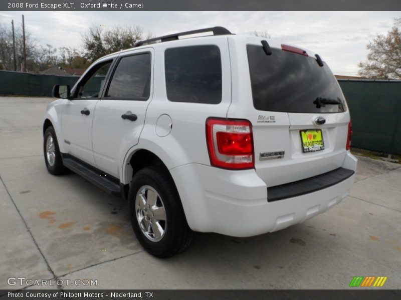 Oxford White / Camel 2008 Ford Escape XLT