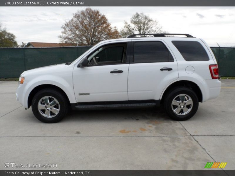 Oxford White / Camel 2008 Ford Escape XLT