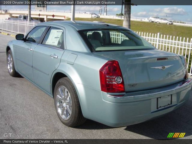 Clearwater Blue Pearl / Dark Khaki/Light Graystone 2009 Chrysler 300 Limited