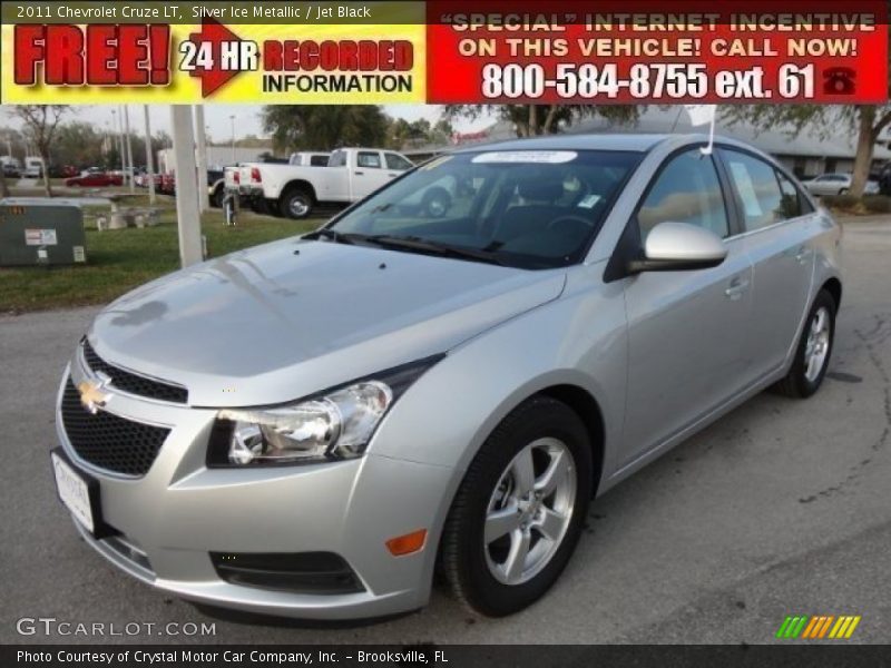 Silver Ice Metallic / Jet Black 2011 Chevrolet Cruze LT