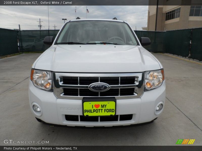 Oxford White / Camel 2008 Ford Escape XLT