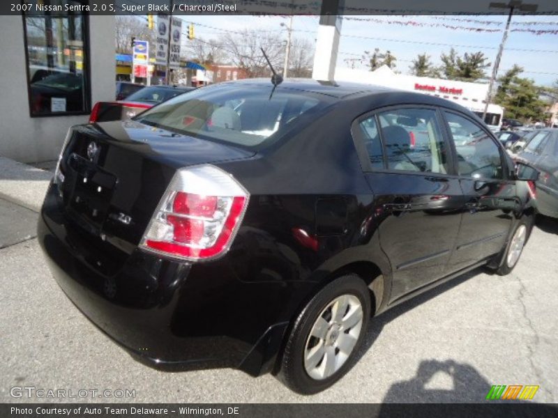 Super Black / Charcoal/Steel 2007 Nissan Sentra 2.0 S