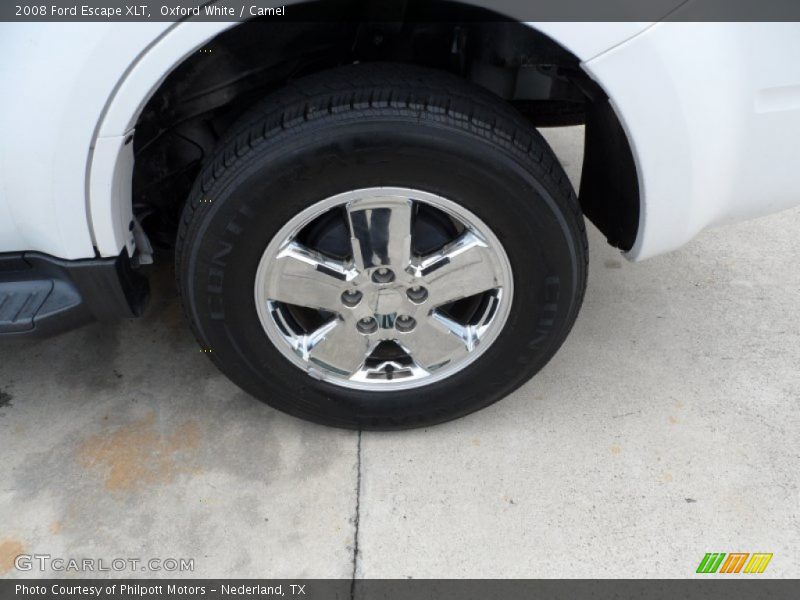 Oxford White / Camel 2008 Ford Escape XLT