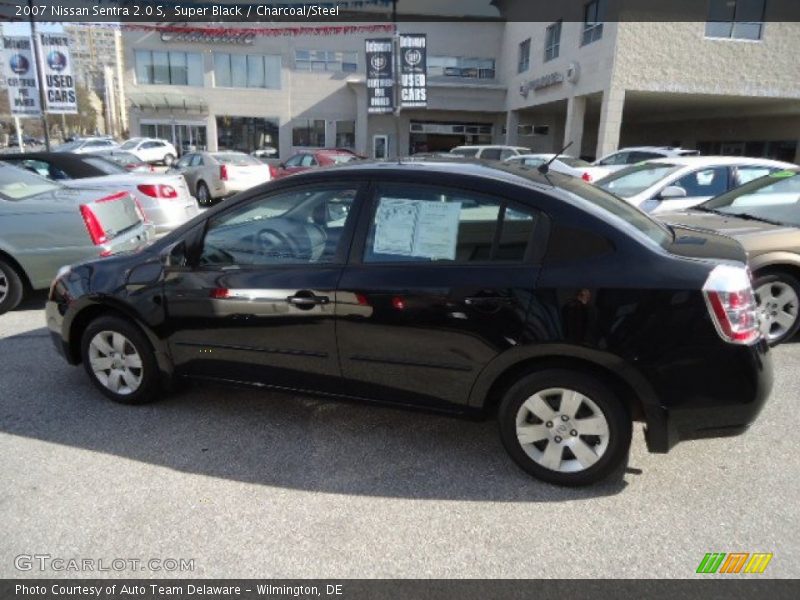 Super Black / Charcoal/Steel 2007 Nissan Sentra 2.0 S