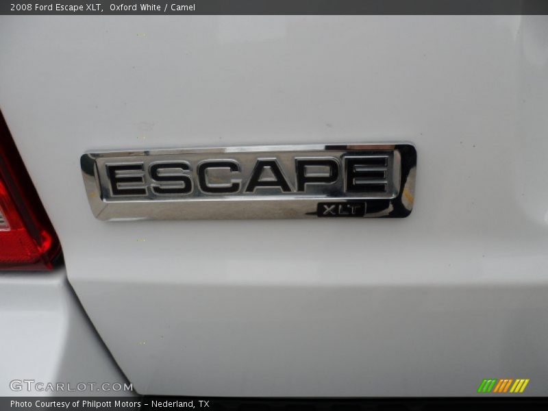 Oxford White / Camel 2008 Ford Escape XLT