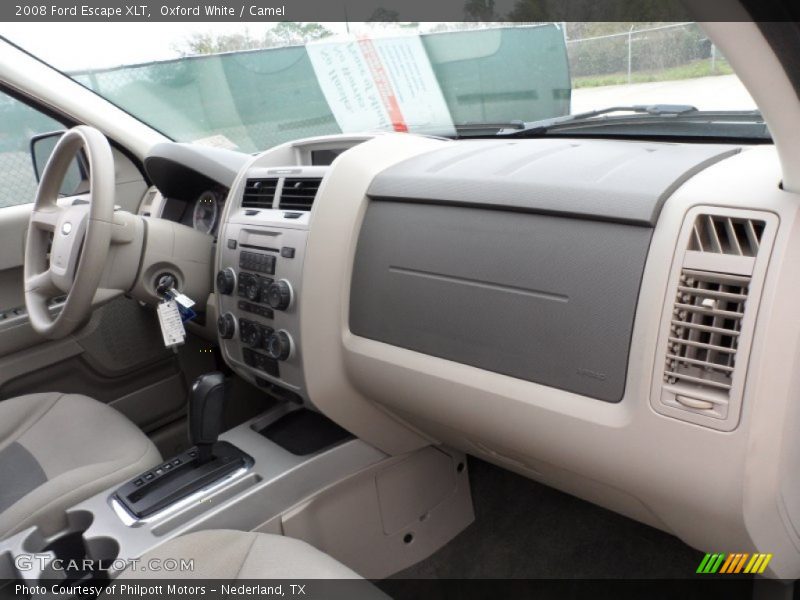 Oxford White / Camel 2008 Ford Escape XLT