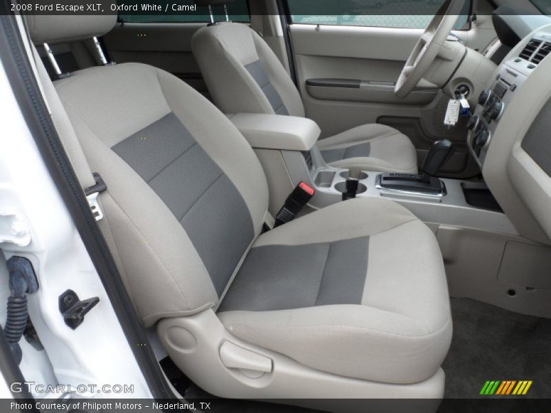 Oxford White / Camel 2008 Ford Escape XLT