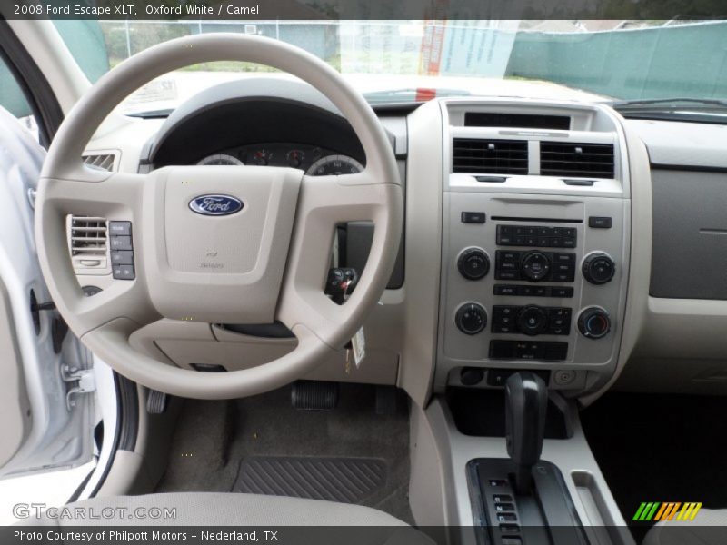 Oxford White / Camel 2008 Ford Escape XLT