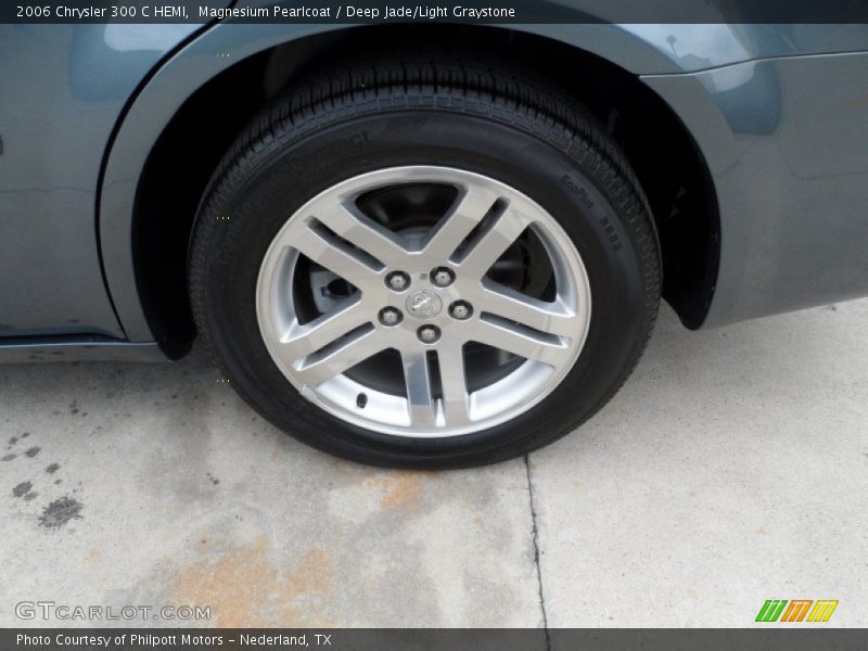 Magnesium Pearlcoat / Deep Jade/Light Graystone 2006 Chrysler 300 C HEMI