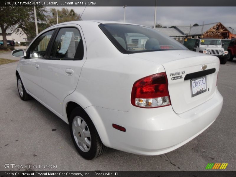 Summit White / Gray 2005 Chevrolet Aveo LT Sedan