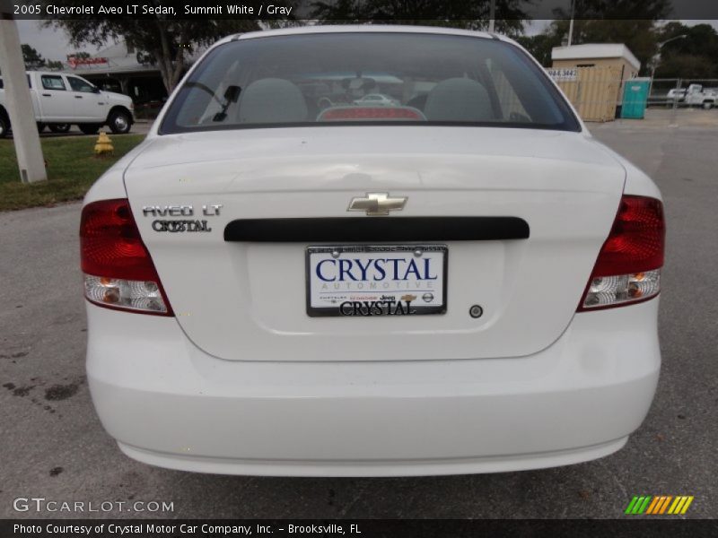 Summit White / Gray 2005 Chevrolet Aveo LT Sedan