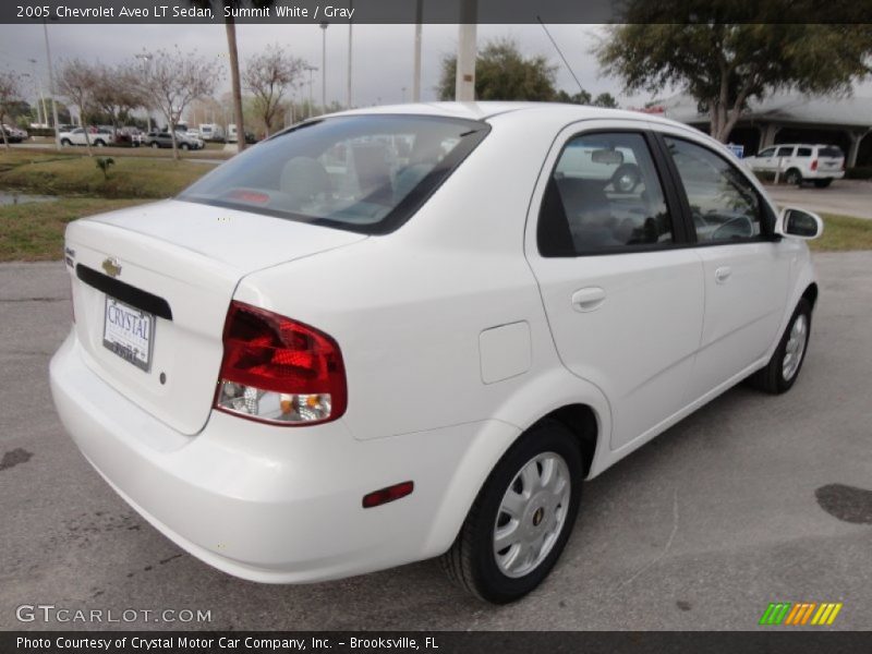 Summit White / Gray 2005 Chevrolet Aveo LT Sedan