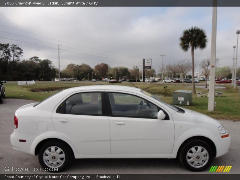 Summit White / Gray 2005 Chevrolet Aveo LT Sedan