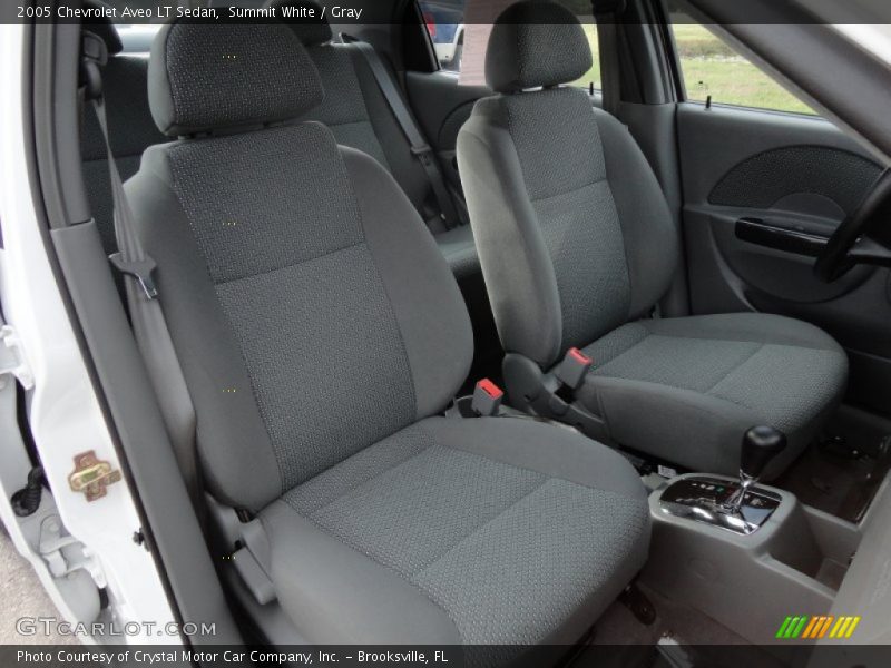 Summit White / Gray 2005 Chevrolet Aveo LT Sedan