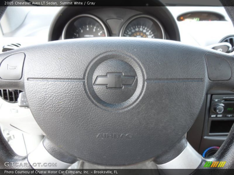 Summit White / Gray 2005 Chevrolet Aveo LT Sedan
