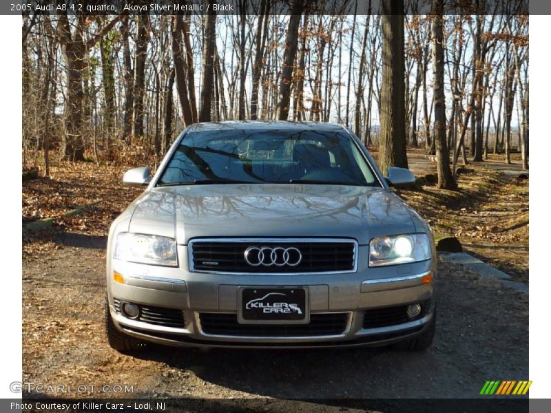 Akoya Silver Metallic / Black 2005 Audi A8 4.2 quattro