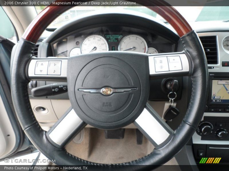 Magnesium Pearlcoat / Deep Jade/Light Graystone 2006 Chrysler 300 C HEMI