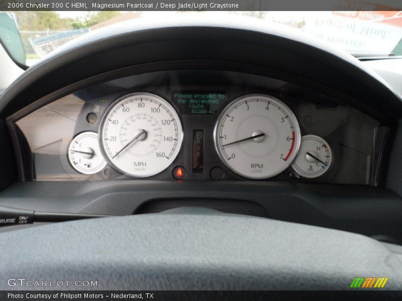 Magnesium Pearlcoat / Deep Jade/Light Graystone 2006 Chrysler 300 C HEMI