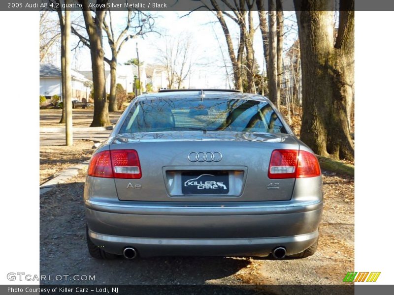 Akoya Silver Metallic / Black 2005 Audi A8 4.2 quattro