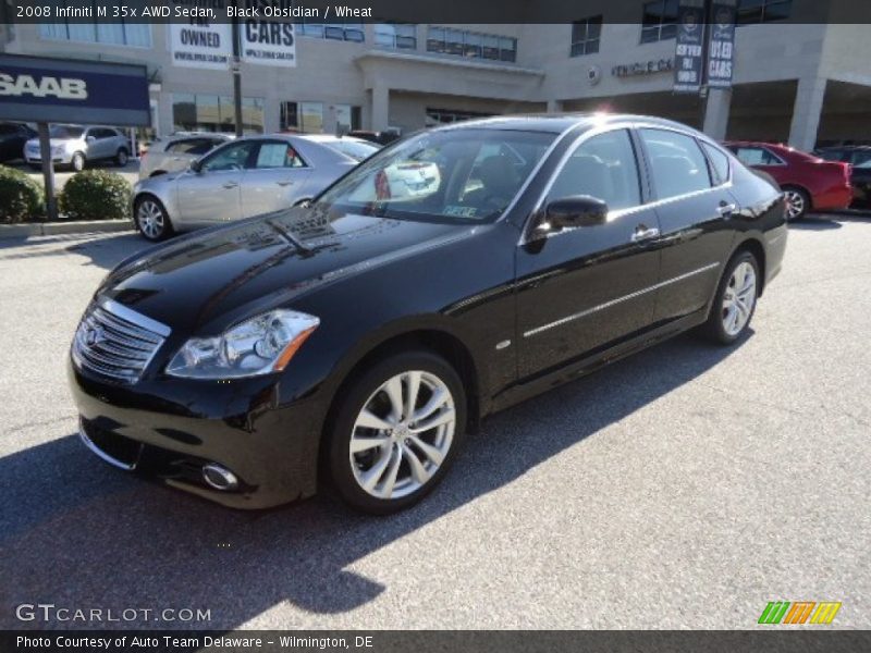 Black Obsidian / Wheat 2008 Infiniti M 35x AWD Sedan