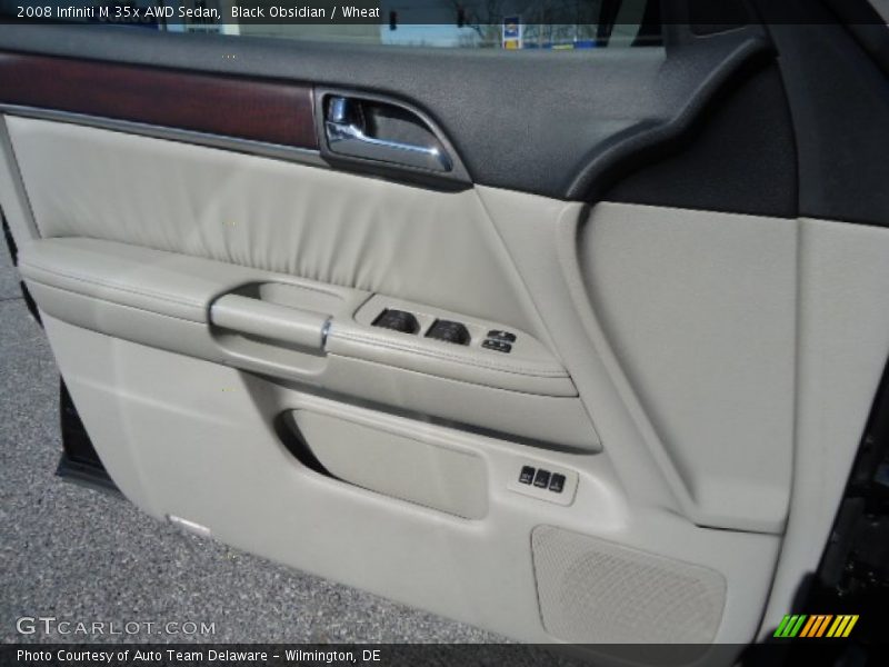 Black Obsidian / Wheat 2008 Infiniti M 35x AWD Sedan