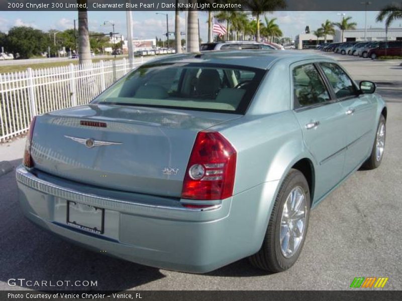 Clearwater Blue Pearl / Dark Khaki/Light Graystone 2009 Chrysler 300 Limited
