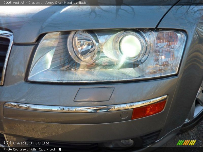 Akoya Silver Metallic / Black 2005 Audi A8 4.2 quattro